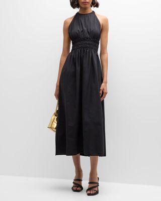 Tove Sleeveless A-Line Cotton Midi Dress