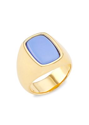 Toy 18K-Gold-Plated & Resin Small Signet Ring