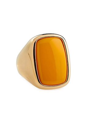 Toy 18K-Gold-Plated Signet Ring
