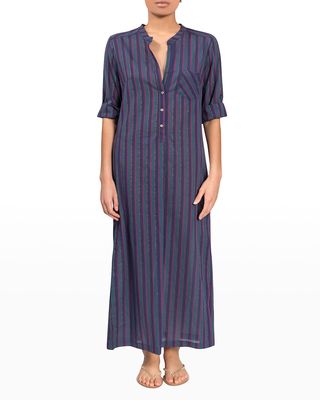 Tracey Striped Long Coverup Dress