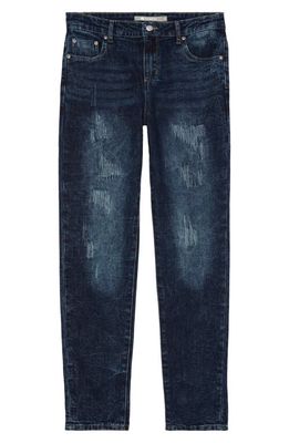 Tractr Kids' Distressed Stretch Jeans in Indigo