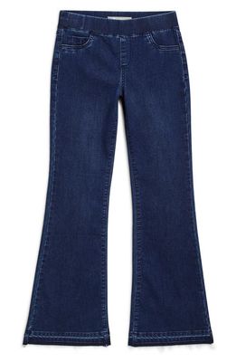 Tractr Kids' Pull-On Released Hem Flare Jeans in Dark Inidigo Wash 