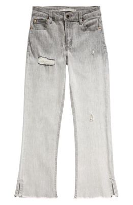 Tractr Kids' Ripped Ombré Straight Leg Jeans in Grey