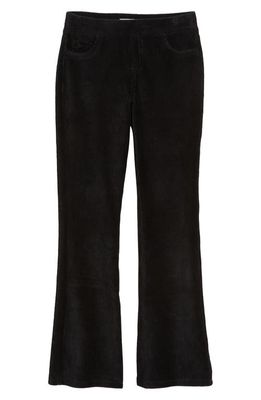 Tractr Pull-On Flare Corduroy Pants in Black