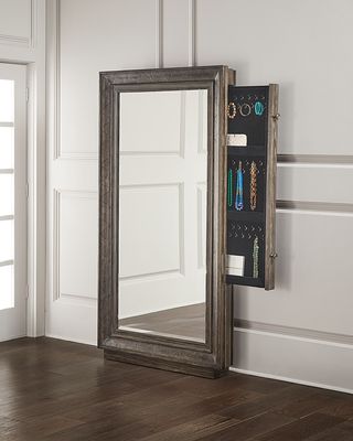 Traditions Floor Mirror With Hidden Jewelry Storage