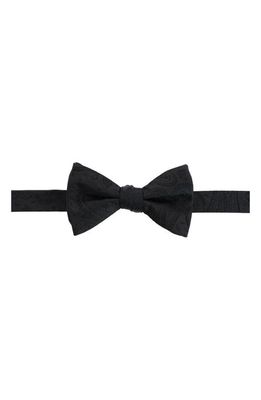 Trafalgar Banbury Pre-Tied Silk Bow Tie in Black 