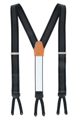 Trafalgar Frederick Stripe Suspenders in Black