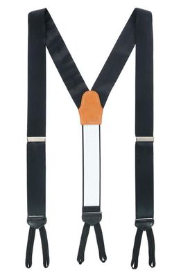Trafalgar Sutton Silk Formal Suspenders in Black