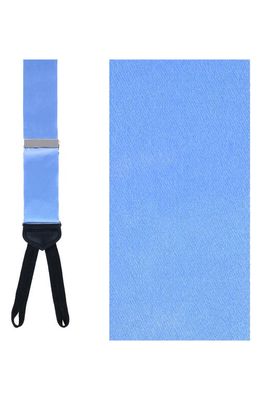 Trafalgar Sutton Silk Formal Suspenders in Light Blue