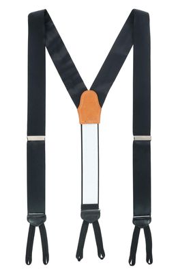 Trafalgar Sutton Silk Suspenders in Black