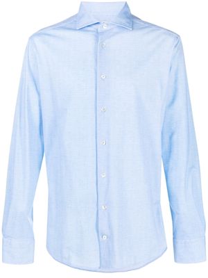 Traiano Milano cutaway-collar shirt - Blue