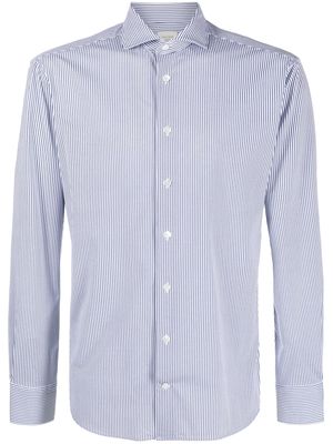 Traiano Milano stripe-pattern shirt - Blue