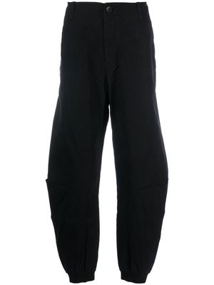Transit bow-leg cargo trousers - Black