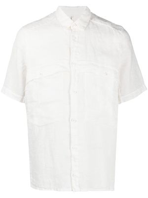 Transit chest-pocket short-sleeve shirt - White