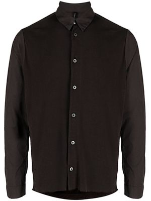 Transit classic-collar button-down shirt - Black