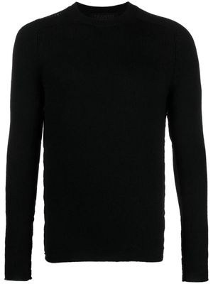 Transit contrast-stitching virgin wool jumper - Black