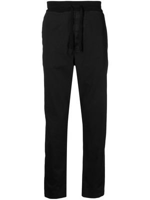 Transit drawstring-waist cotton trousers - Black