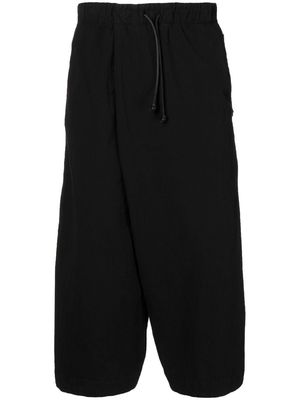 Transit drop-crotch capri pants - Black