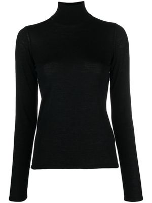 Transit high-neck long-sleeve jumper - Black