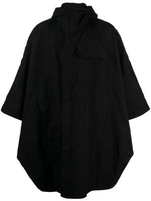 Transit high-neck virgin-wool cape - Black