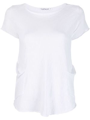 Transit knitted cotton-blend T-shirt - White