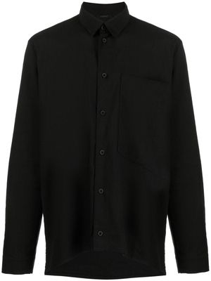 Transit long-sleeve button-up shirt - Black