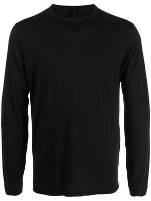 Transit long-sleeve wool T-shirt - Black