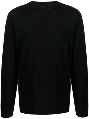 Transit long-sleeved wool jumper - Black