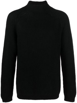 Transit mock-neck long-sleeve jumper - Black