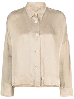 Transit oversized linen-blend shirt jacket - Neutrals