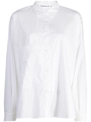 Transit pocket-detail poplin shirt - White