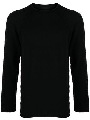 Transit ribbed-detail fine-knit jumper - Black