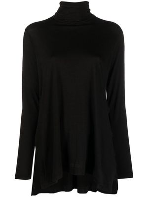 Transit roll-neck fine-knit jumper - Black