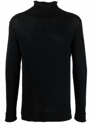 Transit roll-neck virgin wool jumper - Black
