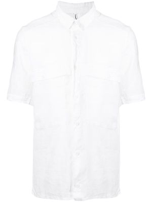 Transit short-sleeved linen shirt - White
