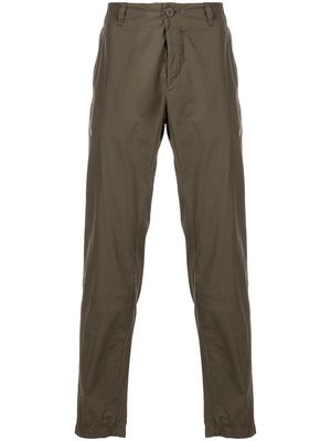 Transit straight-leg cotton trousers - Green
