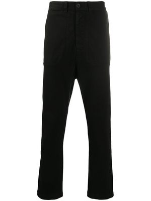 Transit straight-leg fine knit trousers - Black