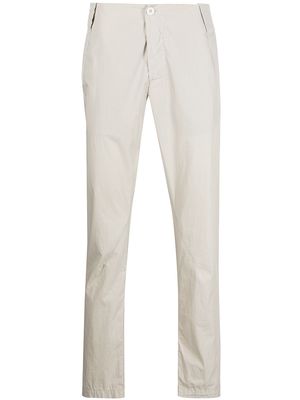 Transit straight-leg linen trousers - Grey