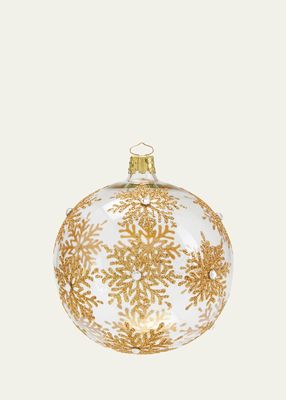 Transparent Snowflake Christmas Ball Ornament