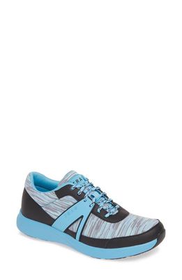 TRAQ by Alegria Qarma Sneaker in Horizon Blue Leather 