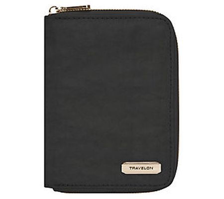 Travelon RFID Blocking Passport Zip Wallet