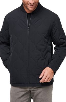 Travis Mathew Come What May Quilted Jacket in Black