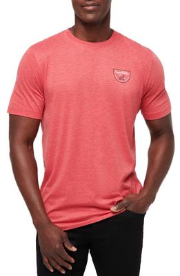 Travis Mathew Peppermintini Graphic T-Shirt in Heather Red