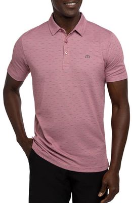 TravisMathew Colorful City Polo in Heather Earth Red