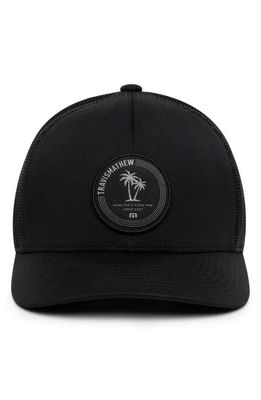 TravisMathew Count the Minutes Baseball Cap in Black