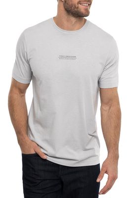 TravisMathew Good Review Graphic T-Shirt in Heather Light Grey