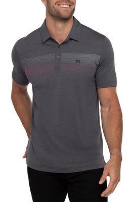 TravisMathew Jungle Expedition Stretch Polo Shirt in Heather Forged Iron