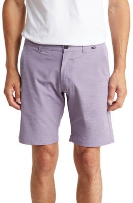 TravisMathew Men's Switchbacks Hybrid Shorts in Mulled Grape