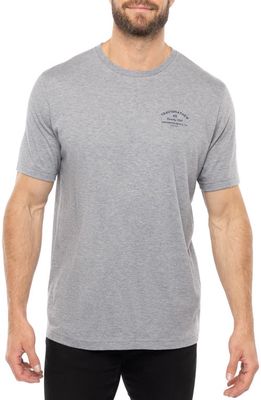 TravisMathew Seeing Double Cotton Graphic T-Shirt in Heather Grey