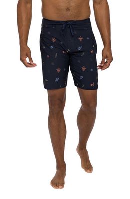 TravisMathew Sunset Mojito Board Shorts in Dress Blues